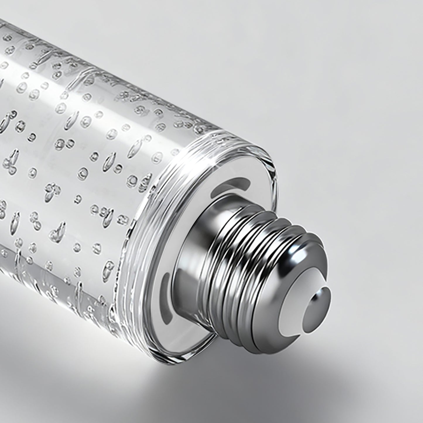 YANSUN LED Light Bulb with Bubble Acrylic Column, 5W 3000K Warm Light, E26 Ceramic Base, Dimmable Function, Modern Design