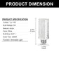 YANSUN LED Light Bulb with Bubble Acrylic Column, 5W 3000K Warm Light, E26 Ceramic Base, Dimmable Function, Modern Design