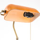YANSUN Vintage Bankers Table Lamp, Classic Orange Desk Lamp with E26 Socket for Office, Bedroom, Living Room No Bulb Included