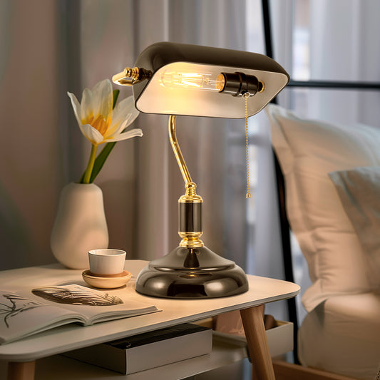 YANSUN 1 Light Black Table Lamp with E26 Socket, No Bulbs Included