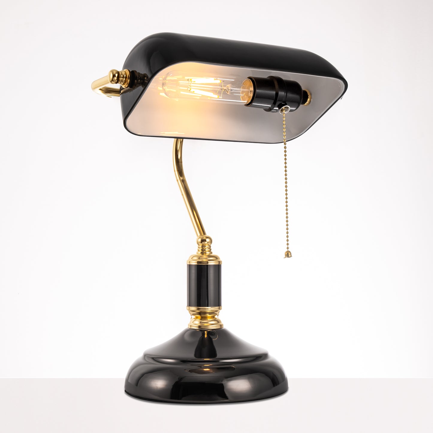 YANSUN 1 Light Black Table Lamp with E26 Socket, No Bulbs Included