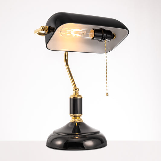 YANSUN 1 Light Black Table Lamp with E26 Socket, No Bulbs Included