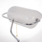 15 in. Silver Task and Reading Bankers Lamp with White Glass Shade and Pull Chain, 350?? Adjustable Desk Lamp for Bedroom