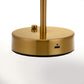YANSUN 13 in. Modern I-Shaped Gold Metal Table Task and Reading Lamp with Integrated LED, Copper Finish, Ideal for Bedroom