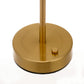YANSUN 11 in. Modern I-Shaped Table Task and Reading Lamp with Integrated LED, Skirted Gold Copper Finish, Ideal for Bedroom