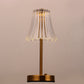 YANSUN 11 in. Modern I-Shaped Table Task and Reading Lamp with Integrated LED, Skirted Gold Copper Finish, Ideal for Bedroom