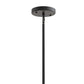 YANSUN 36 in. 36 Light Matte Black Wagon Wheel Chandelier with Crystal Shade and G4 LED Bulbs Included for Kitchen