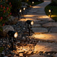 YANSUN 6-Pack Low Voltage Spot Light Set with Dusk to Dawn Sensor, 3000K Warm White, 21ft Total Length, IP65