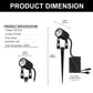 YANSUN 6-Pack Low Voltage Spot Light Set with Dusk to Dawn Sensor, 3000K Warm White, 21ft Total Length, IP65