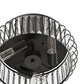 YANSUN 15-Inch Flush Mount Ceiling Light, Diagonal Crystal Bars, Matte Black Finish, Traditional Elegant Design