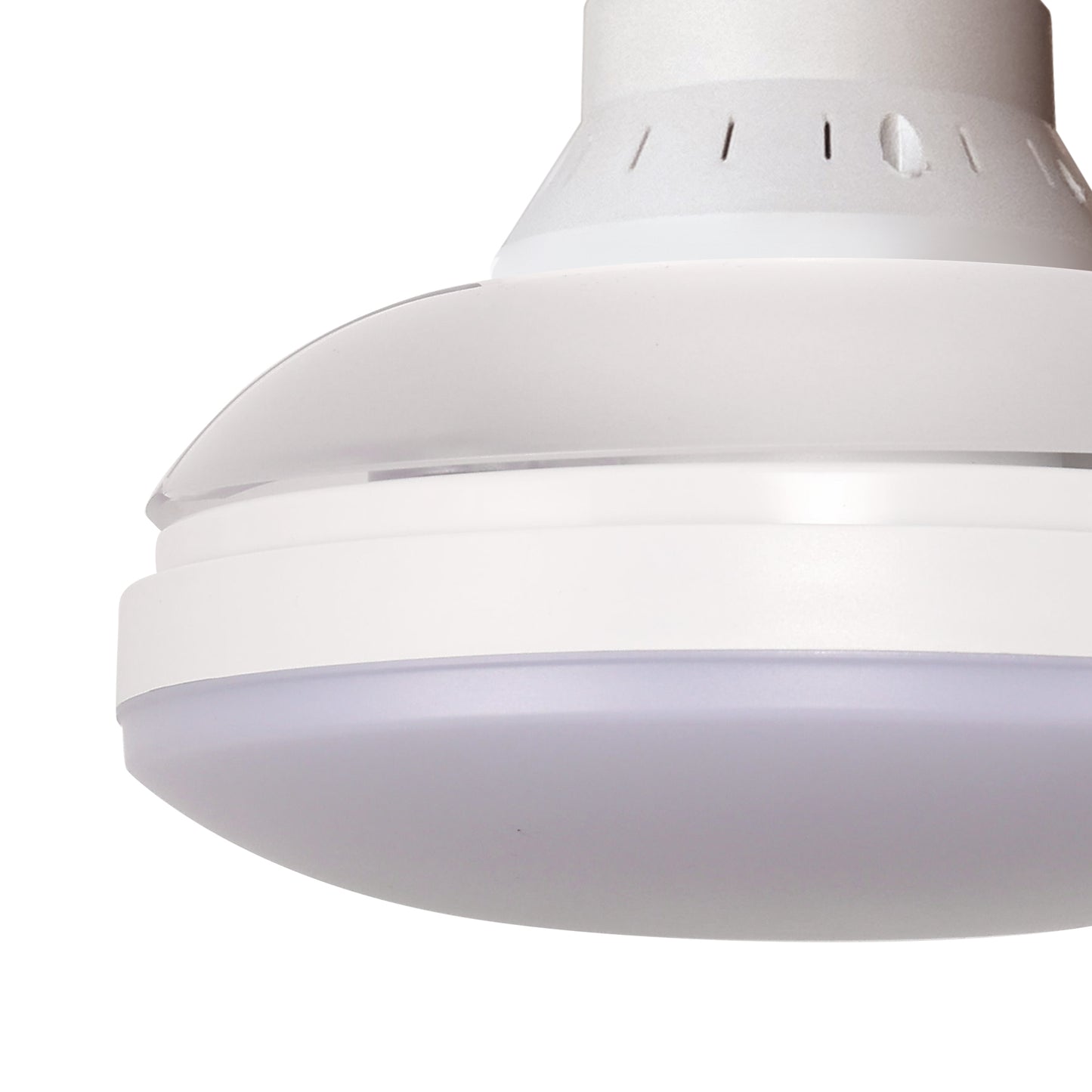 YANSUN 16 in 3-Blade Hidden Fan Blade Ceiling Light with APP Control and Extension Rod, Black, E26/E27, 85-265V