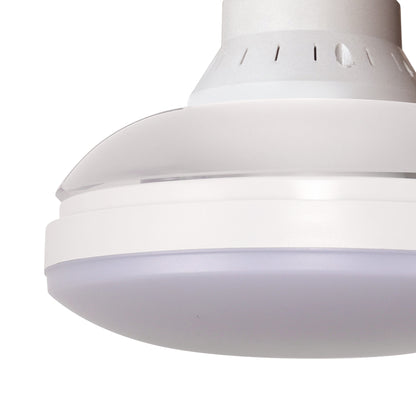 YANSUN 16 in 3-Blade Hidden Fan Blade Ceiling Light with APP Control and Extension Rod, Black, E26/E27, 85-265V