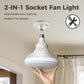 YANSUN 16 in 3-Blade Hidden Fan Blade Ceiling Light with APP Control and Extension Rod, Black, E26/E27, 85-265V