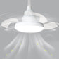 YANSUN 16 Inch Ceiling Fan Light with Retractable Blades Remote and APP Control E26/E27 Dimmable LED 3000K-6500K