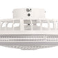YANSUN 19in LED Ceiling Fan with Light, 5 Blades, Remote Control, Stepless Dimming, 3000K-6500K, Gray & White