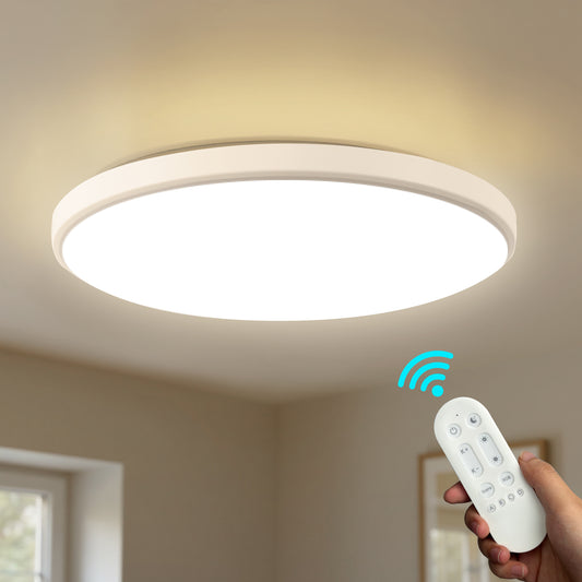 YANSUN 24W Ceiling LED Light with WiFi & Bluetooth, RGB Color Sync, Remote Control, Alexa, Google Assistant Compatible