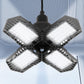Ultra Bright Garage LED Light ??¡§?C 60W, Adjustable 4-Leaf Panels, 6500K Daylight, Tool-Free Install
