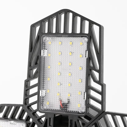 Ultra Bright Garage LED Light ??¡§?C 60W, Adjustable 4-Leaf Panels, 6500K Daylight, Tool-Free Install