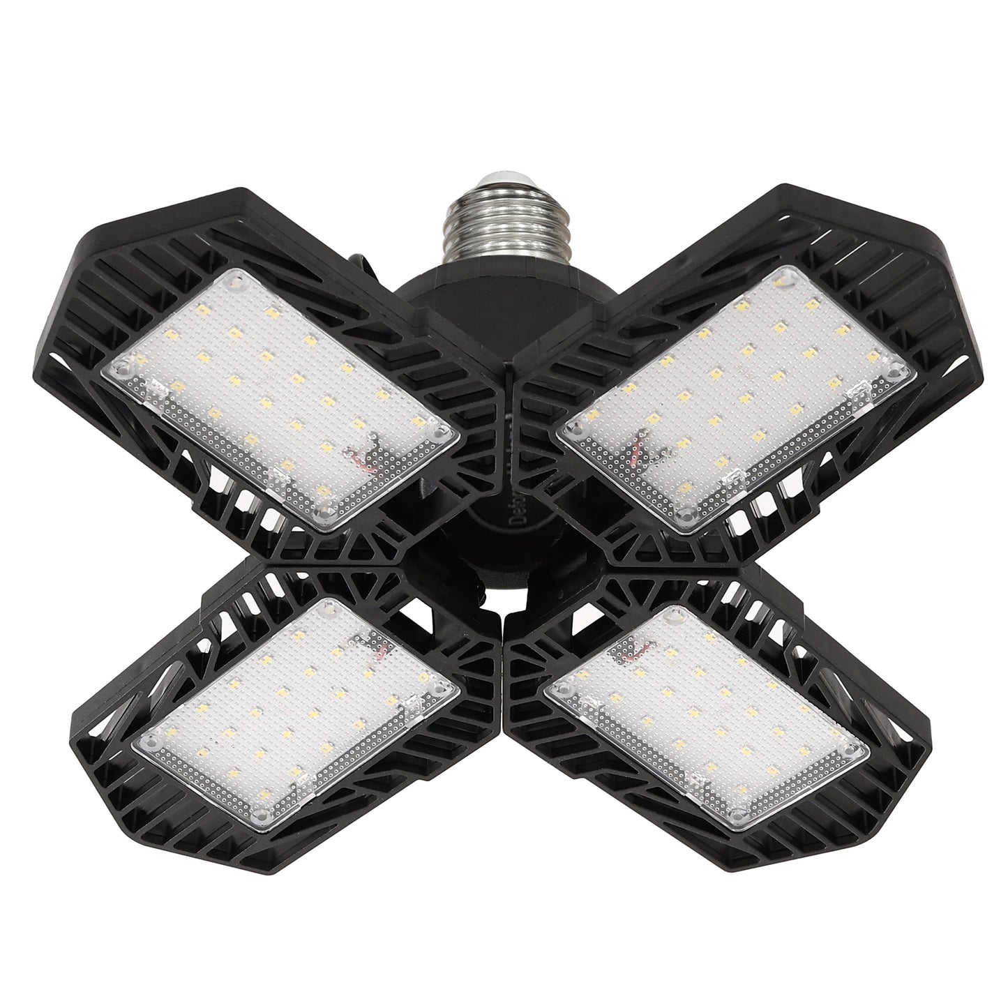 Ultra Bright Garage LED Light ??¡§?C 60W, Adjustable 4-Leaf Panels, 6500K Daylight, Tool-Free Install