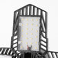 11 in. 60-Watt Black Motion Sensor LED Flush Mount Adjustable LED Garage Light with Foldable Panels