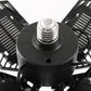 YANSUN 11 in. Black Motion-Activated Integrated LED 6500K Flush Mount Modern E26 Garage Lightfor Garage or Basement