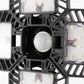 11 in. 60-Watt Black Motion Sensor LED Flush Mount Adjustable LED Garage Light with Foldable Panels