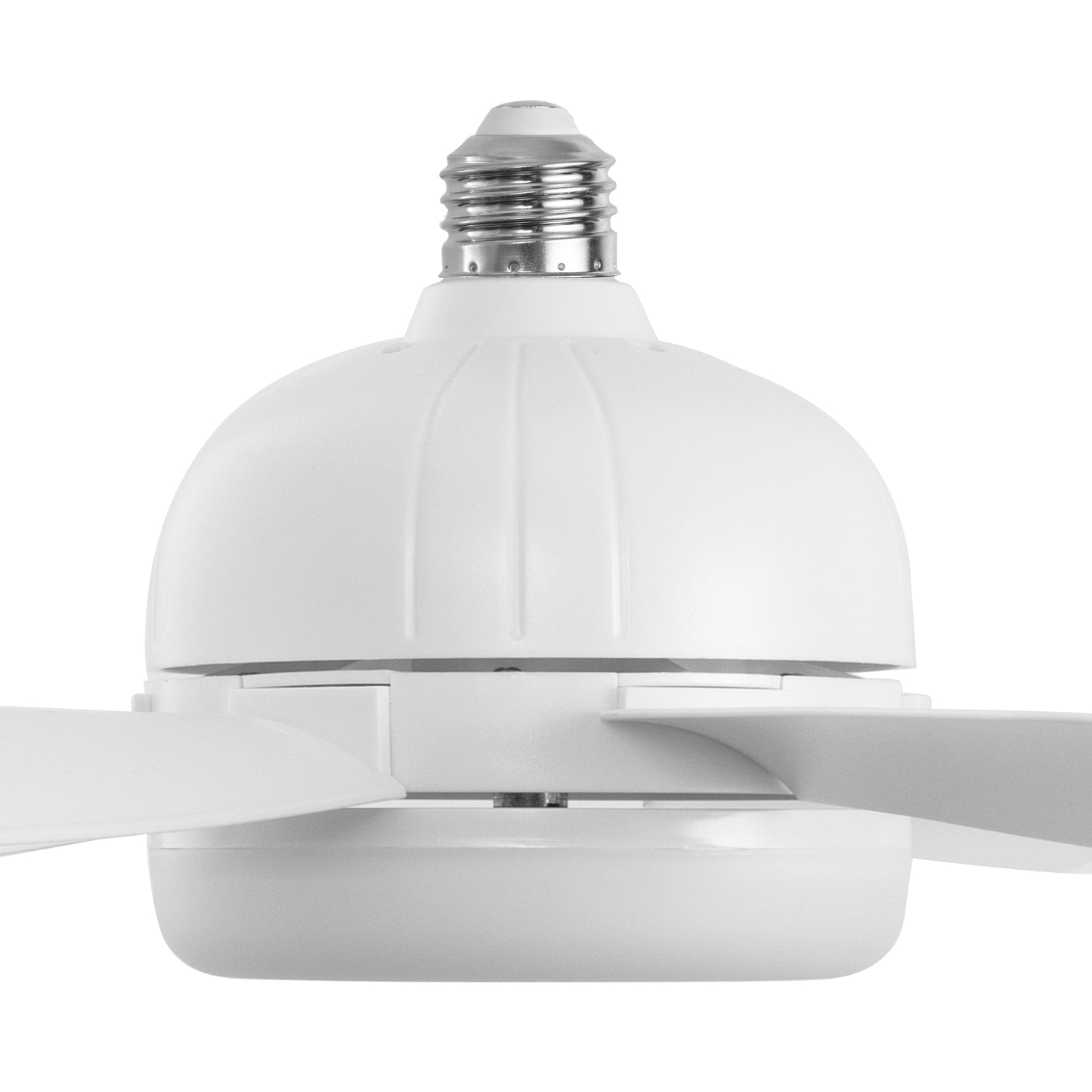 YANSUN 6-Leaf Garage Light with White Finish, Adjustable 3-Color Lighting and 6-Speed Fan Control