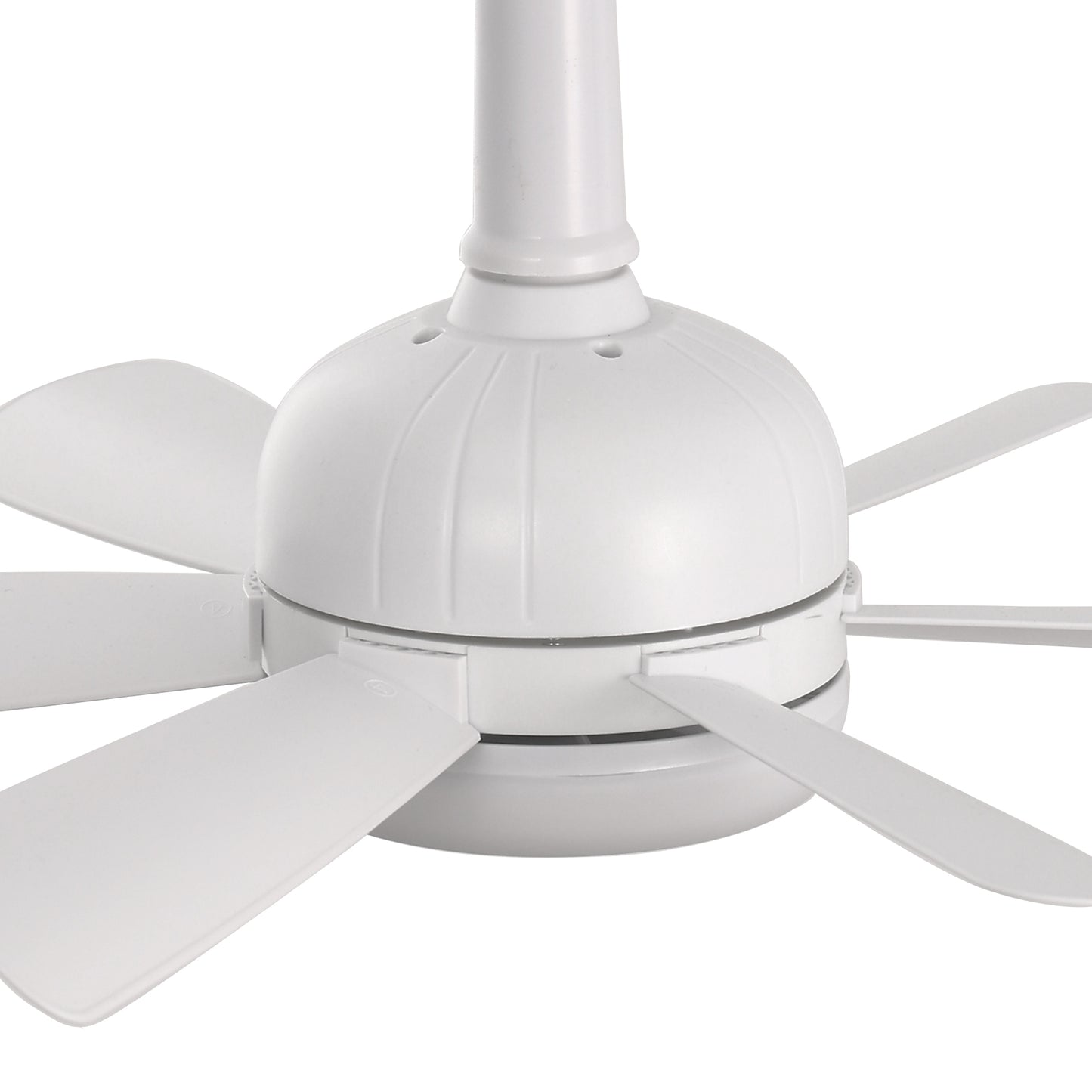 YANSUN 6-Leaf Garage Light with White Finish, Adjustable 3-Color Lighting and 6-Speed Fan Control