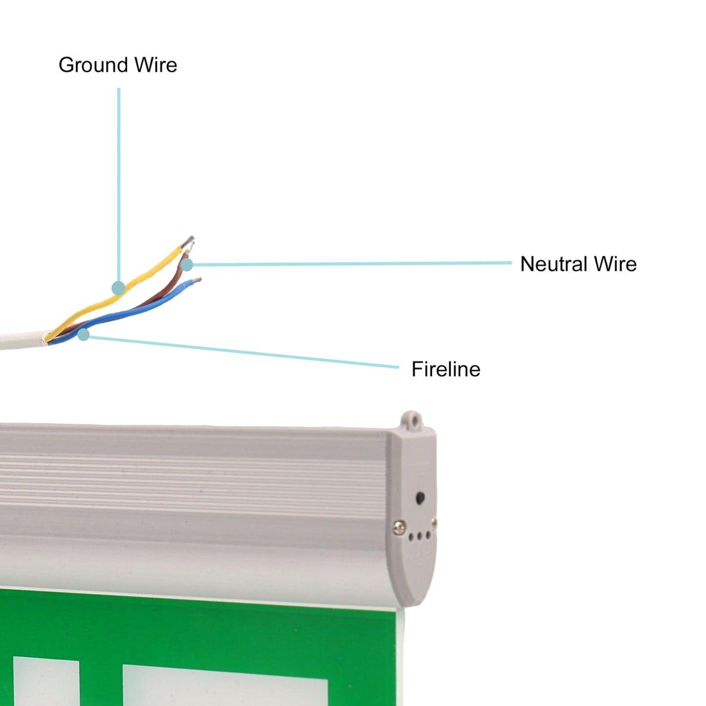YANSUN Exit Sign with Aluminum Housing, Emergency Identification Function, Professional Safety Device for Various Settings
