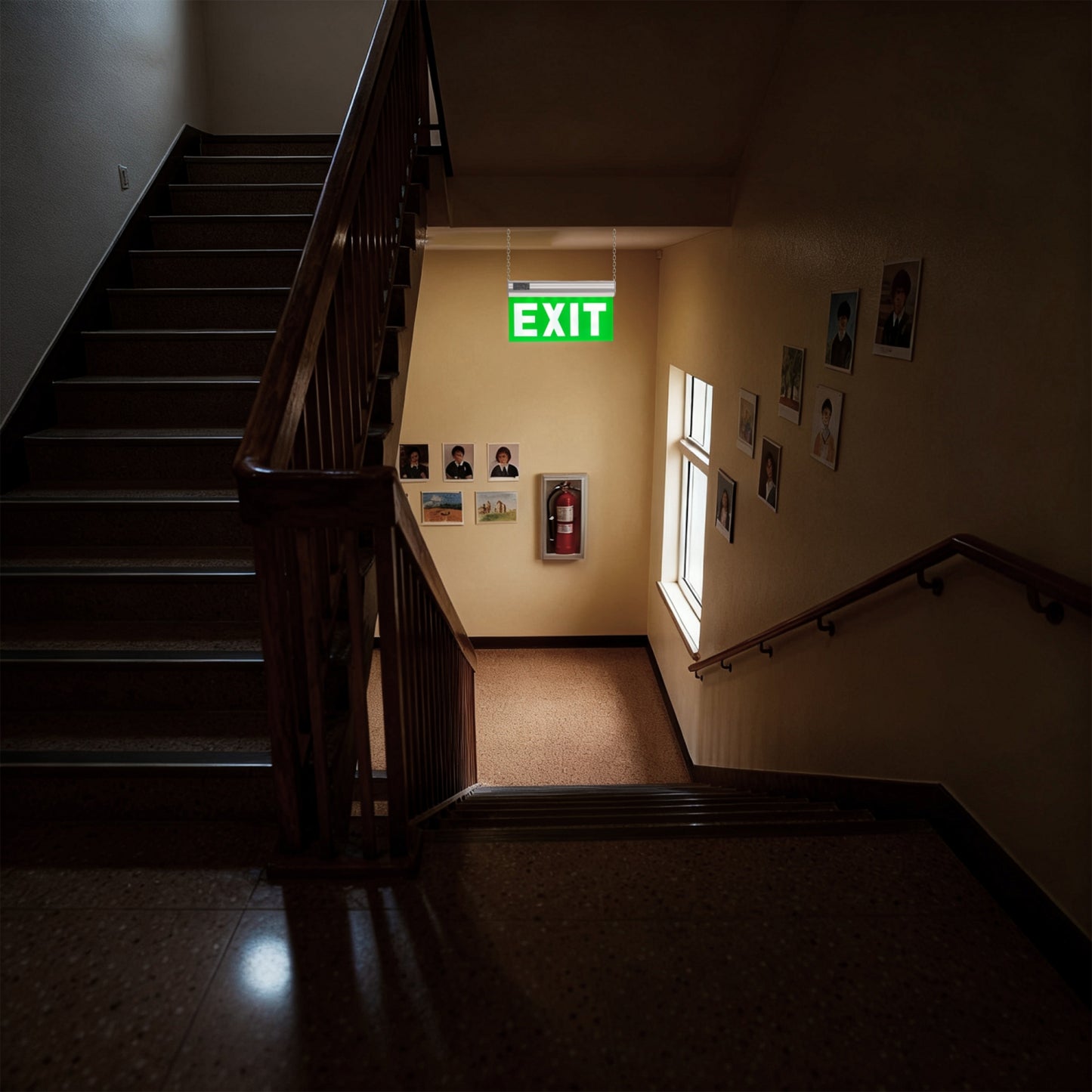 YANSUN Exit Sign with Aluminum Housing, Emergency Identification Function, Professional Safety Device for Various Settings