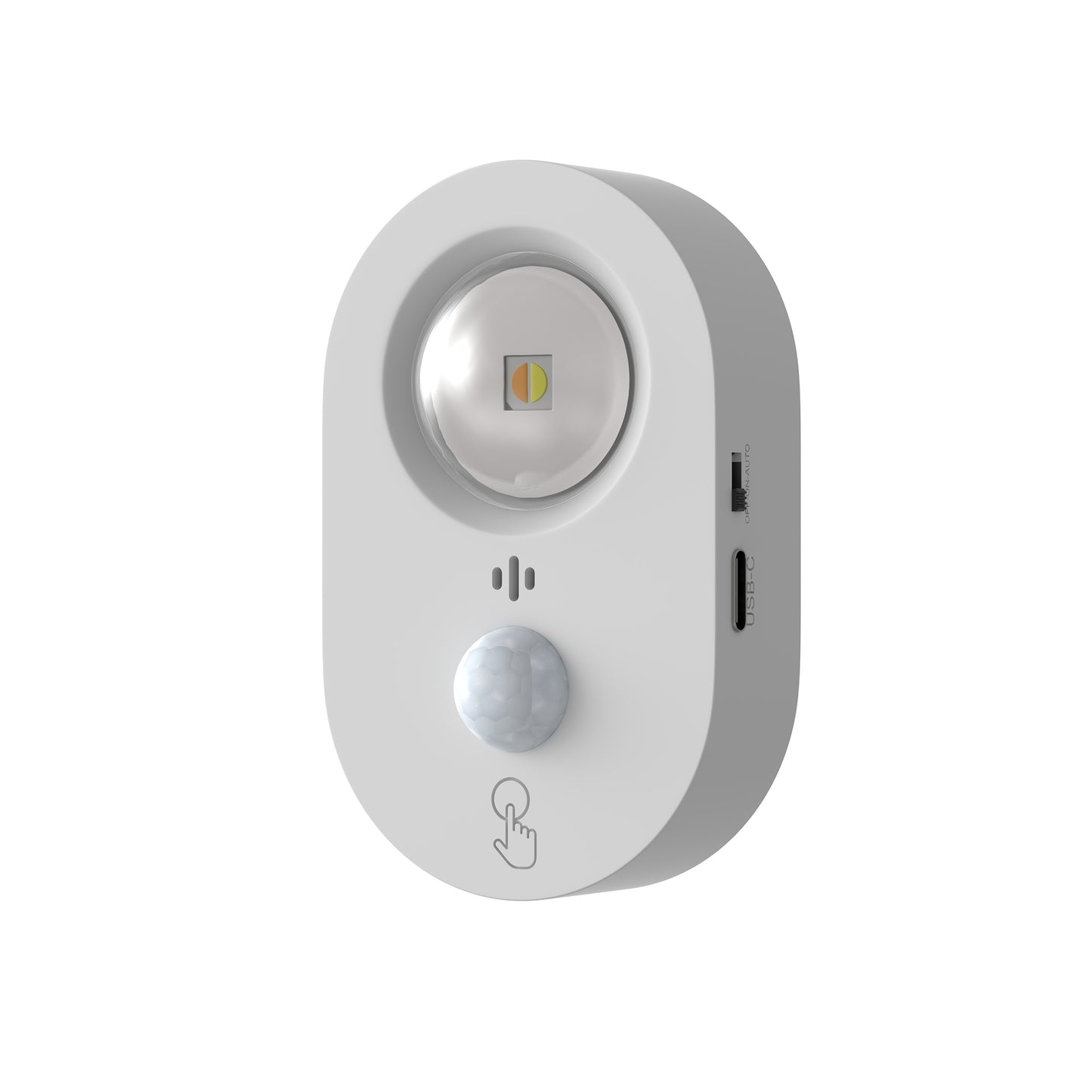 YANSUN 2.6 in. 0.6W 1-Light Cat-Eye Motion Sensor Integrated LED Under Cabinet Light with Remote Control,Wireless 6-Pack