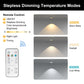 YANSUN 2.6 in. 0.6W 1-Light Cat-Eye Motion Sensor Integrated LED Under Cabinet Light with Remote Control,Wireless 6-Pack