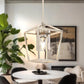 7 in. 1-Light Brushed Nickel Modern Farmhouse Cage Lantern Pendant with Clear Glass