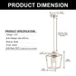7 in. 1-Light Brushed Nickel Modern Farmhouse Cage Lantern Pendant with Clear Glass