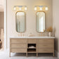 YANSUN 20.87 in. 3-Light Chrome Wall Sconce with Crystal Shade