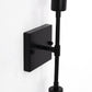 YANSUN (2-Pack) 14.5 in. 2-Light Black Industrial Wall Sconce, E26 Base, for Bedroom, Living Room, Hallway, No Bulbs