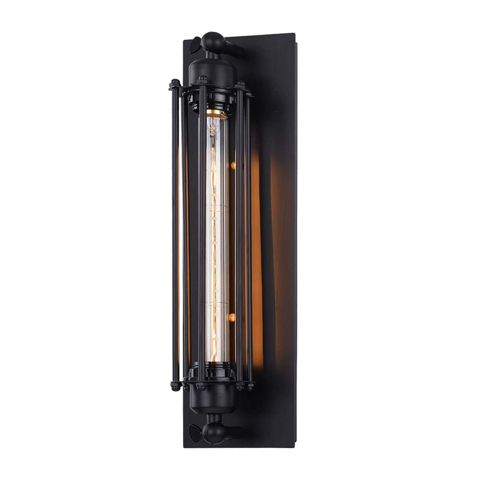 YANSUN Black Indoor Wall Sconce E26 Base Wall Light Fixture Bulb Not Included