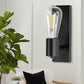 YANSUN 2.6 in. 1 Light Black Contemporary Minimalist Smart Home Wall Sconce for Bedroom Living Room with No Shade