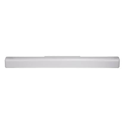 24 in. 1-Light Integrated LED Matte Black Modern Rectangle Vanity Light Bar Wall Fixture for Bathroom Mirror (2-Pack)