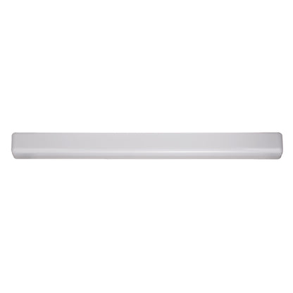 24 in. 1-Light Integrated LED Matte Black Modern Rectangle Vanity Light Bar Wall Fixture for Bathroom Mirror (2-Pack)