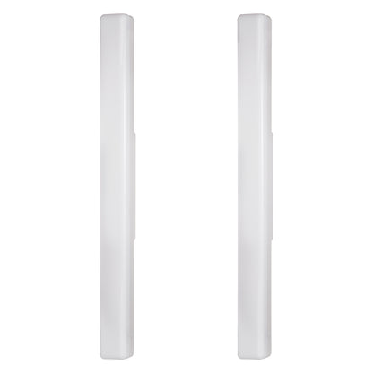 24 in. 1-Light Integrated LED Matte Black Modern Rectangle Vanity Light Bar Wall Fixture for Bathroom Mirror (2-Pack)
