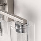 26 in. 28-Watt 4-Light Brushed Nickel Crystal LED Integrated Vanity Light for Bathroom, 3000/4000/6000K Adjustable