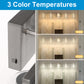33 in. 35-Watt 5-Light Brushed Nickel Crystal LED Integrated Vanity Light for Bathroom, 3000/4000/6000K Adjustable