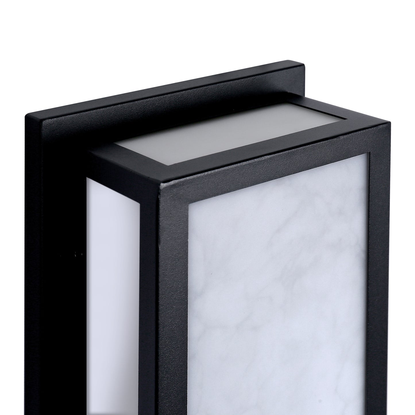 YANSUN 24.8in LED Outdoor Wall Light 30W IP65 Waterproof Marble Resin Sconce 3000K Modern Exterior Fixture