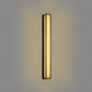 41 in. 30-Watt Black Outdoor Rectangle Hardwired Integrated LED Lantern Wall Sconce with Resin Shade 3000K Waterproof