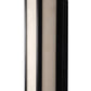 41 in. 30-Watt Black Outdoor Rectangle Hardwired Integrated LED Lantern Wall Sconce with Resin Shade 3000K Waterproof