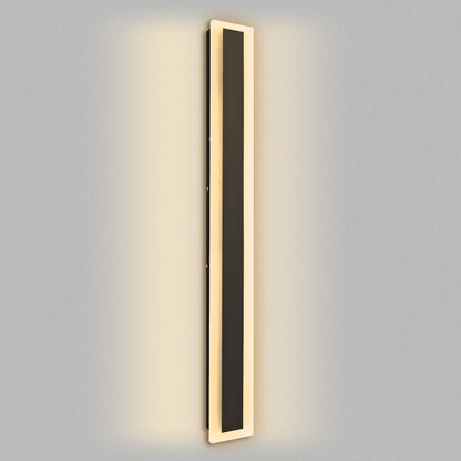 43 in. 30W 1-Light Matte Black Modern Integrated LED Outdoor Wall Light Waterproof Porch Light