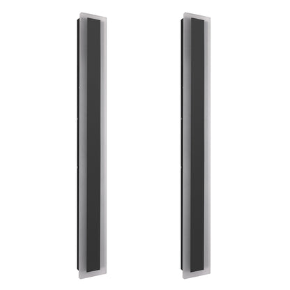 43 in. 30W 1-Light Matte Black Modern Integrated LED Outdoor Wall Light Waterproof Porch Light