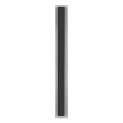 43 in. 30W 1-Light Matte Black Modern Integrated LED Outdoor Wall Light Waterproof Porch Light