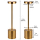 YANSUN Series 10 in. Gold Dimmable Integrated LED Task and Reading Desk Lamp with USB Port and Adjustable Lamp Head